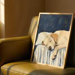 Labrador Wall Art Print Calm Style - Elegant Dog Poster - thumbnail 2