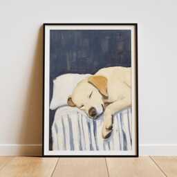 Labrador Wall Art Print Calm Style - Elegant Dog Poster - thumbnail 1