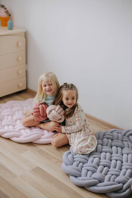 Kids Play Mat Floor Nursery Rug Round Seating - image 1