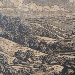 Wine Country Wall Art - Napa & Sonoma Valley, Engraved Wooden Lithograph Illustration, Large Art, California Vineyard Home Decor Print - thumbnail 2