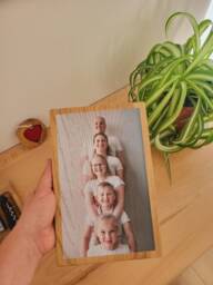 Wood Photo Gift Family Picture Frames Personalized Custom Wood Print Picture On Photo Frame Custom Photos - thumbnail 1