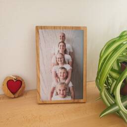 Wood Photo Gift Family Picture Frames Personalized Custom Wood Print Picture On Photo Frame Custom Photos - thumbnail 3