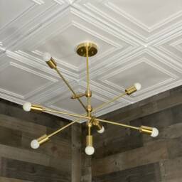Zagreus Modern Geometric Sputnik 6 Light Mid Century Industrial Chandelier - thumbnail 2