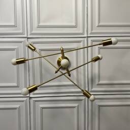 Zagreus Modern Geometric Sputnik 6 Light Mid Century Industrial Chandelier - thumbnail 3