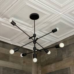 Zagreus Modern Geometric Sputnik 6 Light Mid Century Industrial Chandelier - thumbnail 4