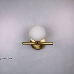 Wall Light - Brass Gold Globe Lamp Vanity Fixture, Sconce Model Ranor Lighting Design # - thumbnail 2