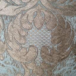 Jacquard Shabby Decorative Cushion Cover - Noble & Elegant, Light Blue/Beige, High-Quality Designer Fabric, Classic Ornaments, Cover Pillow - thumbnail 3