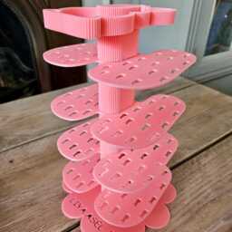 Bunny Shoe Rack 3D Printed Nursery Organizer, Custom Colors - thumbnail 4