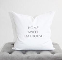 Home Sweet Lake House Pillow Cover, Lakehouse Decor, House, Gift, Cabin Throw Pillow, Housewarming Gift - thumbnail 2