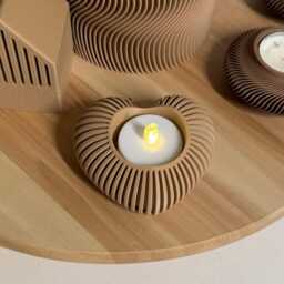 Heart Shaped Tea Light Holder - thumbnail 3