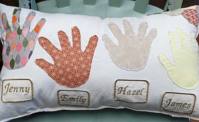 Handprint Memory Cushion - image 1