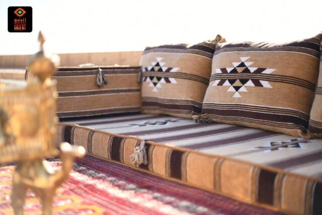 Arabic Artuqid Camel Oriental Seating - Majlis Velvet Floor Seating -Sofa Indoor/Outdoor Hookah Lounge Home 6Pcs - image 1