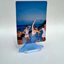 Wave Photo Holder Frame, Polaroid Instax Display, Beach Holiday Memories, Ocean Travel Gift Honeymoon Keepsake Coastal Surfing Decor - thumbnail 3