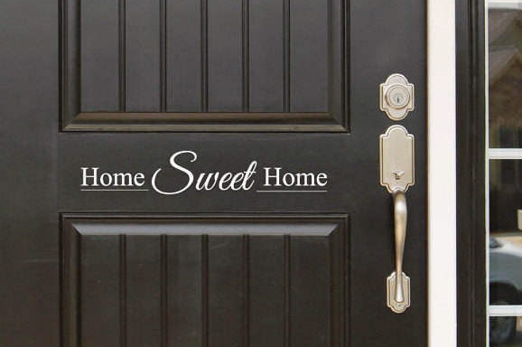 Home Sweet Front Door - Entryway Or Wall Vinyl Decal Sticker - Great Gift Idea/Decor - image 1