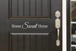 Home Sweet Front Door - Entryway Or Wall Vinyl Decal Sticker - Great Gift Idea/Decor - thumbnail 1