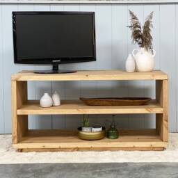 Quy // Scandinavian Plinth Tv Media Unit With Shelf - thumbnail 3