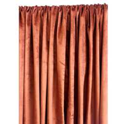 "Rust Velvet Curtain 52""x84"