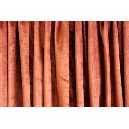"Rust Velvet Curtain 52""x84" - thumbnail 4