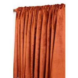 "Rust Velvet Curtain 52""x84" - thumbnail 3