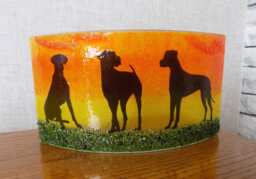 "Beautiful Glass Fused ""Great Dane" - thumbnail 1