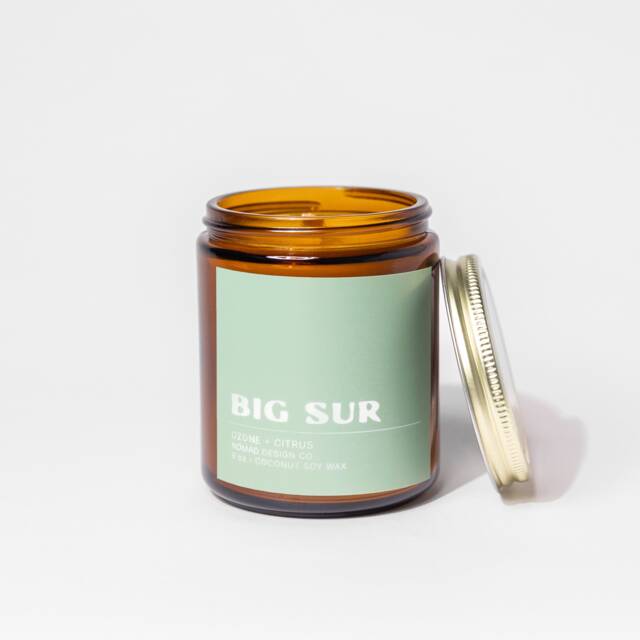 Big Sur Candle I Non-Toxic Soy Wax Jar Vegan Gift California - image 1
