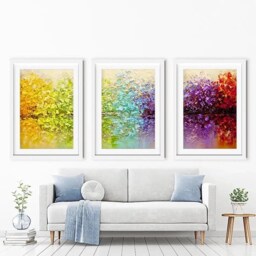 Rainbow Secret Garden Framed Art Print Trio - thumbnail 2