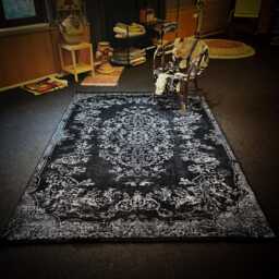 Handwoven Gothic Style Rug Vintage Inspired, Non-Slip & Machine Washable - thumbnail 1