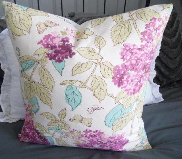 Hydrangea.butterflies.spring Pillows.summer Decor.toss Pillows.floral Pillows.throw Pillows.slipcovers.easter Toss Pillows - image 1