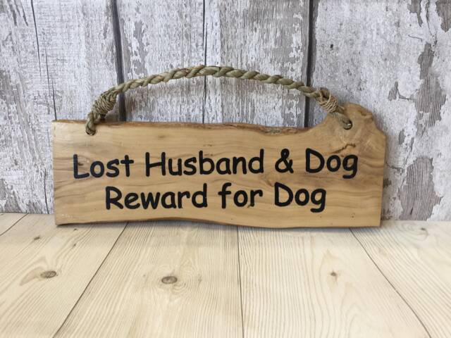 Lost Husband Wall Hanging Hilarious Wood Sign Beach Hut Summer Seaside Nautical Wooden Plaque Indoor D??cor - image 1