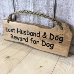 Lost Husband Wall Hanging Hilarious Wood Sign Beach Hut Summer Seaside Nautical Wooden Plaque Indoor D??cor - thumbnail 3
