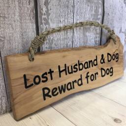Lost Husband Wall Hanging Hilarious Wood Sign Beach Hut Summer Seaside Nautical Wooden Plaque Indoor D??cor - thumbnail 2