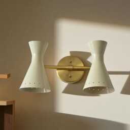 Handmade Brass Double Wall Sconce - Mid-Century Modern Lighting