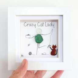 Sea Glass Cat Art Gift For A Lover - thumbnail 3