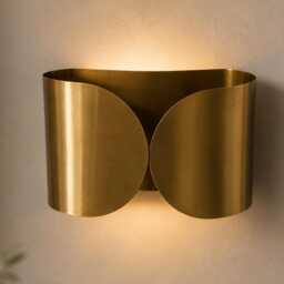 Foglio Brass Wall Sconce - Handmade Raw Light Modern Leaf-Inspired Lamp Custom Size Available Luxury Lighting - thumbnail 3