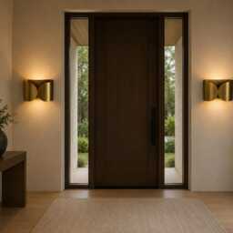 Foglio Brass Wall Sconce - Handmade Raw Light Modern Leaf-Inspired Lamp Custom Size Available Luxury Lighting - thumbnail 4