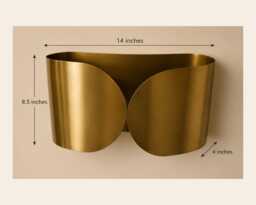 Foglio Brass Wall Sconce - Handmade Raw Light Modern Leaf-Inspired Lamp Custom Size Available Luxury Lighting - thumbnail 1