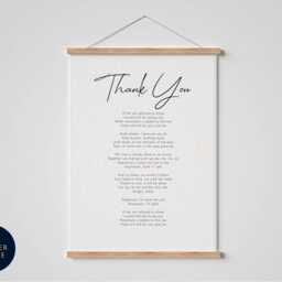 Led Zeppelin Thank You Lyrics Wall Art, Romantic Song Quote Print, Wedding Gift, Love Poster, Rock Music Decor - thumbnail 2