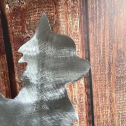 Long Haired Chihuahua, Adorable Dog Christmas Tree Topper, Star, Holiday Decoration, Aluminum, Metal, Art, Coat Chihuahua - thumbnail 3