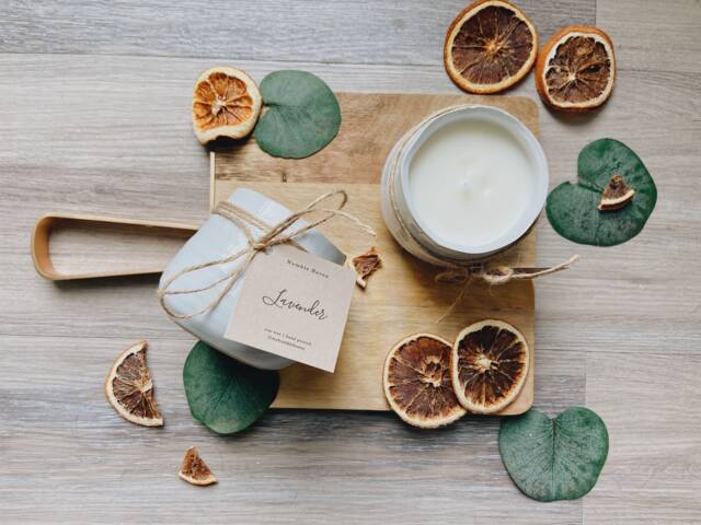 6 Oz. White Ceramic Soy Candle - image 1