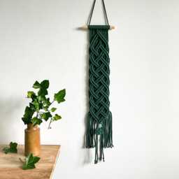 Green Celtic Knot Tapestry, Irish Wall Art, Made in Ireland - thumbnail 1