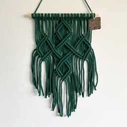 Green Celtic Knot Tapestry, Irish Wall Art, Made in Ireland - thumbnail 4