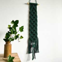 Green Celtic Knot Tapestry, Irish Wall Art, Made in Ireland - thumbnail 3