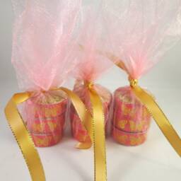 Butterfly Candles, Decorated Tea Lights, Washi Tealights, Gold Party Glitter Neutral Candles, Favours, Party Bags - thumbnail 2
