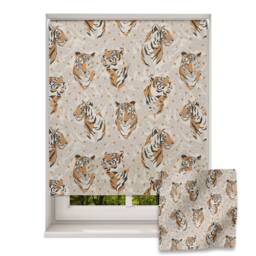 Tiger Heads Roller Blind, Children's Made To Measure, Safari Jungle Blind - thumbnail 1