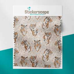 Tiger Heads Roller Blind, Children's Made To Measure, Safari Jungle Blind - thumbnail 2