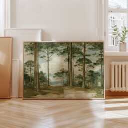 Pine Forest Poster, Woodland Path Print, Nature Wall Art, Paper - thumbnail 4