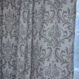 Damask Nursery Curtains, Premier Prints, Custom Length - thumbnail 2