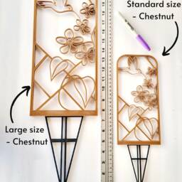 Hummingbird Trellis For Houseplants, 3D Printed Support, Indoor Plant Stake, Gift - thumbnail 2