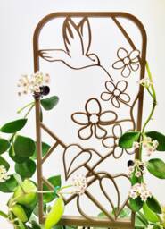 Hummingbird Trellis For Houseplants, 3D Printed Support, Indoor Plant Stake, Gift - thumbnail 1