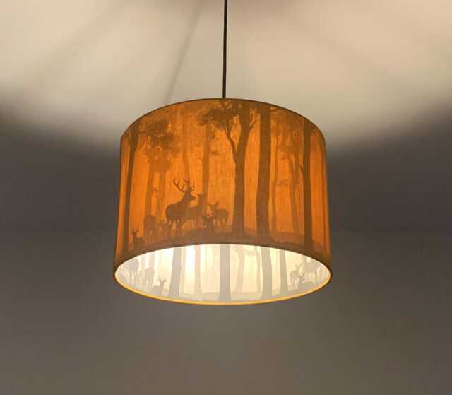 "Lampshade ""In The Forest-Ochre" - image 1